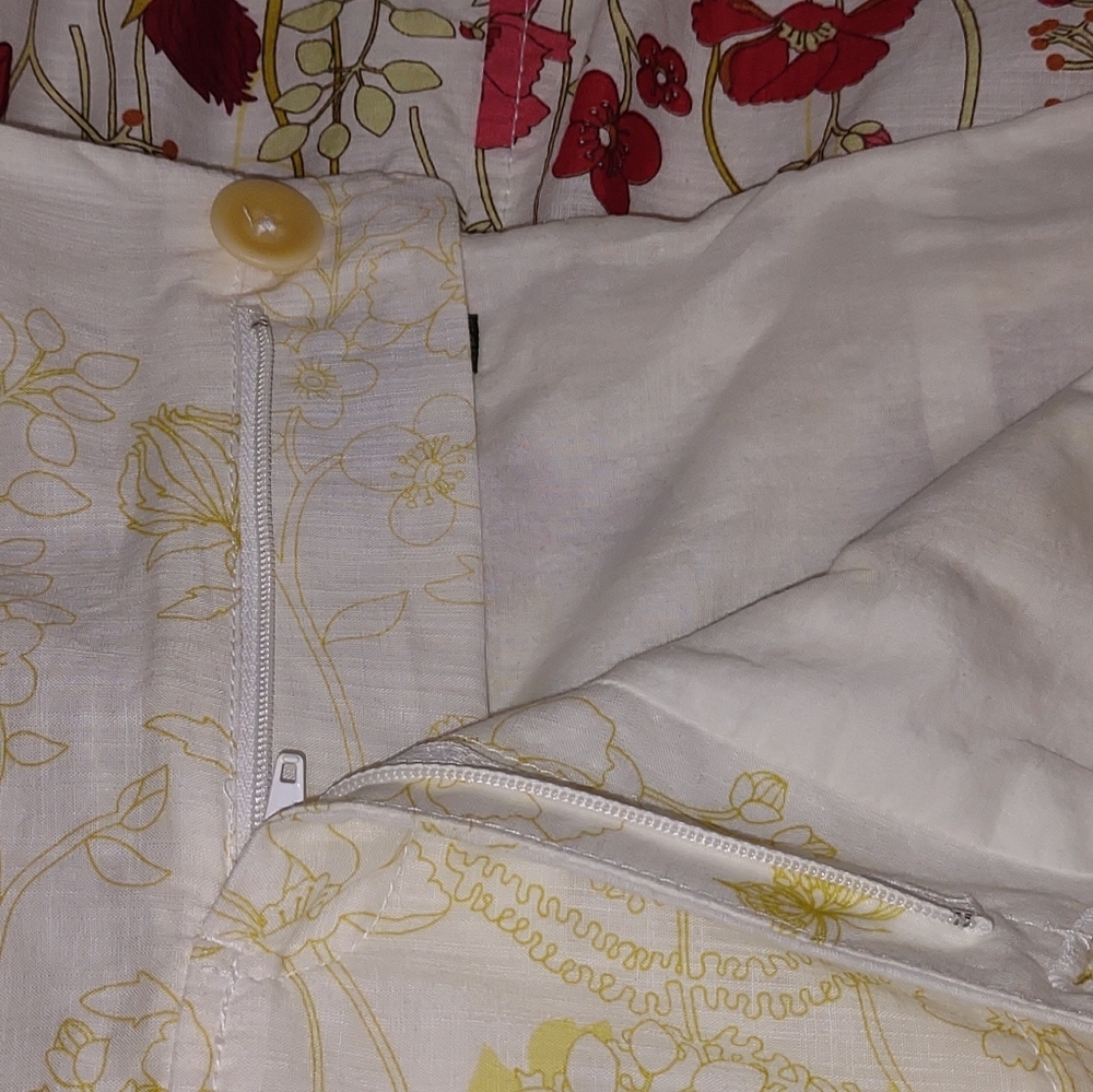 Eddie Bauer 100% Cotton Midi Skirt Size 8 Cottagecore Dainty Vintage Vibes - Picture 10 of 10